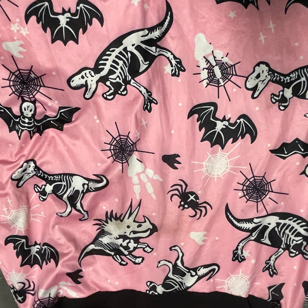 Dinosaur skeletons Halloween dress xl - Picture 2 of 10